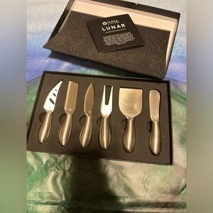 ICOSA LUNAR COMPLETE 6-PIECES STAINLESS STEEL CHEESE KNIFE SET